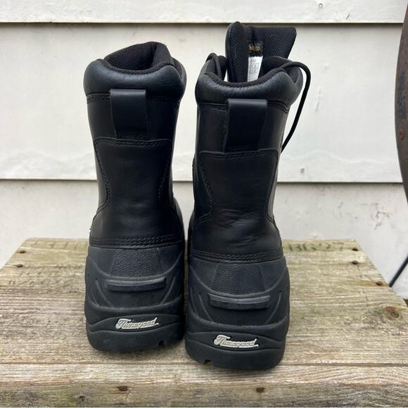 Thorogood 299 Railroad Black Safety Toe 1000 gram Thinsulate Leather Boots 10 - Picture 5 of 8